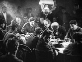 Заседание ЦК РСДРП(б) 10 (23) октября 1917 (Кадр из фильма Сергея Эйзенштейна «Октярь»)